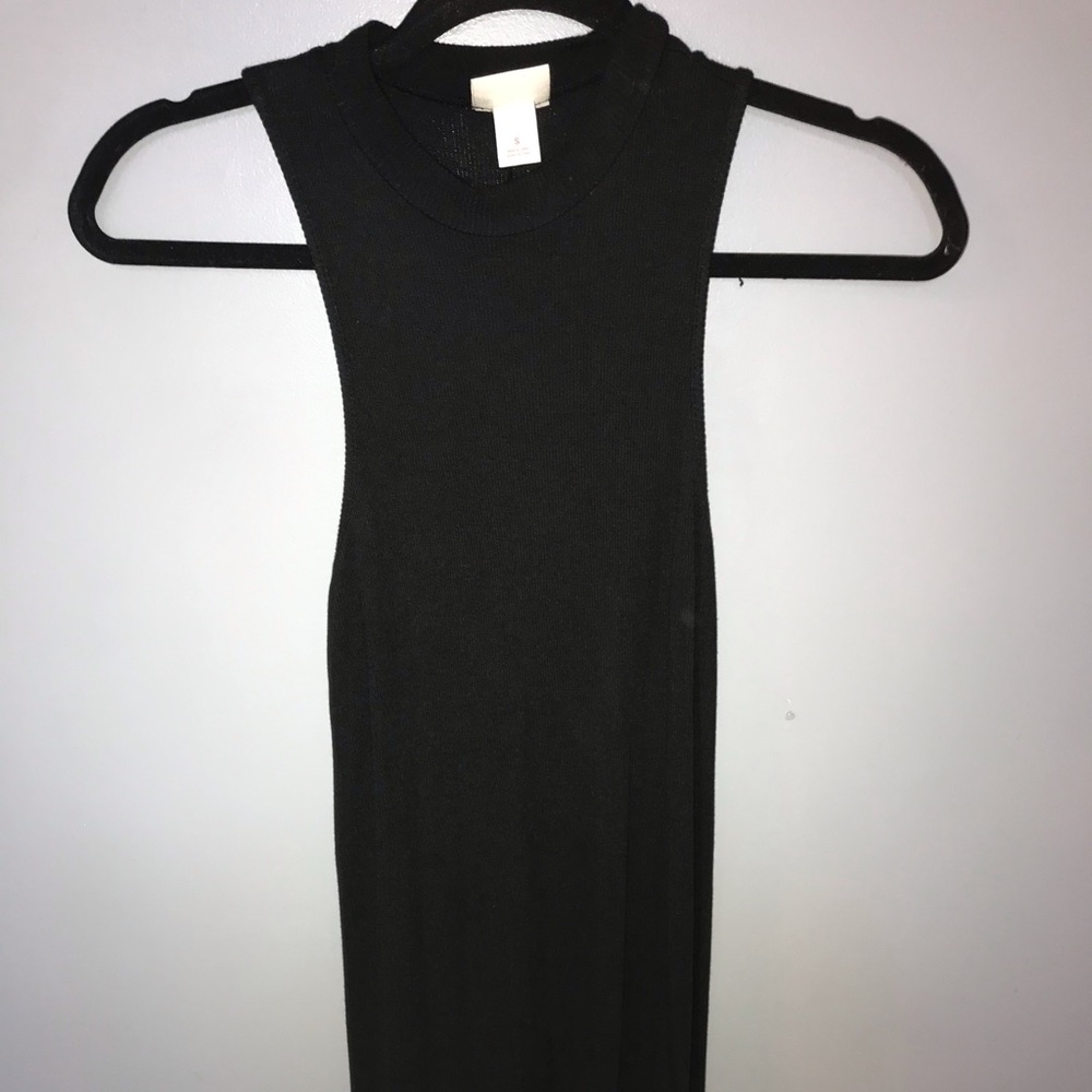 Black target dress
